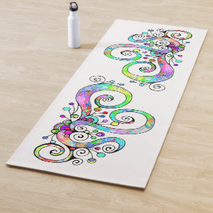 Spiralherz Handgemalt Design 1 Yogamatte