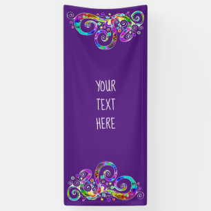 Spiralherz Handgemalt Design 2 Banner
