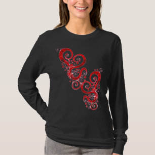 Spiralherzen Handgemalt 4 Lüfterspass T-Shirt