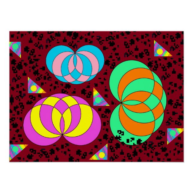 Spiralina Feld Poster (Vorderseite)