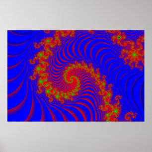 Spiralische Optische Spiele Poster