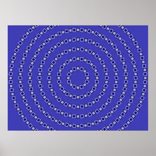 Spiralkreise Poster (Vorne)
