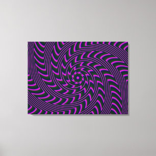 Spiralkunst gestreifte Canvas Print Leinwanddruck