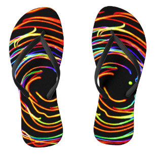 Spirallichter leuchten flip flops