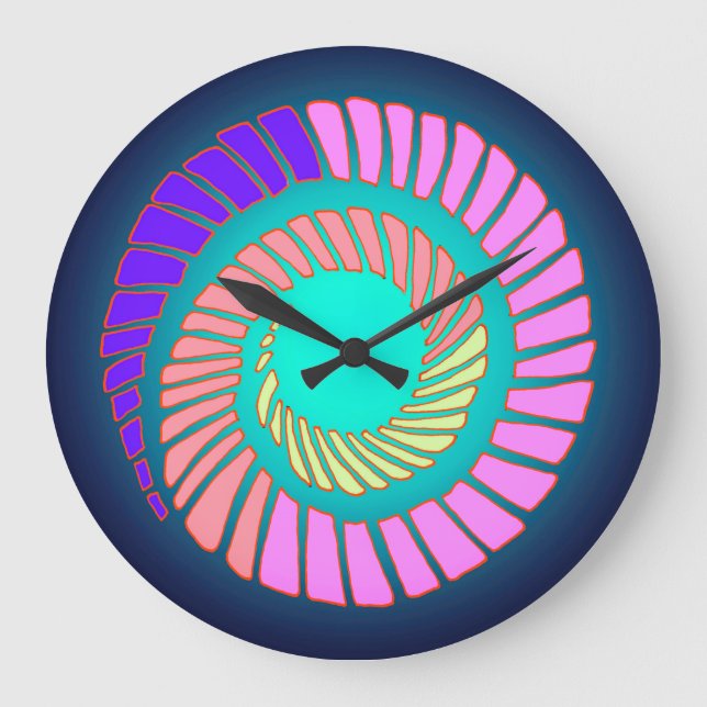 Spiralmauer Große Wanduhr (Vorderseite)