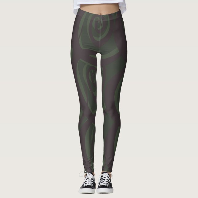 Spiralmuster Leggings (Vorderseite)