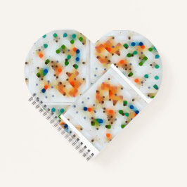 SpiralNotebook 8,5" x 8,5" Herz Notizbuch