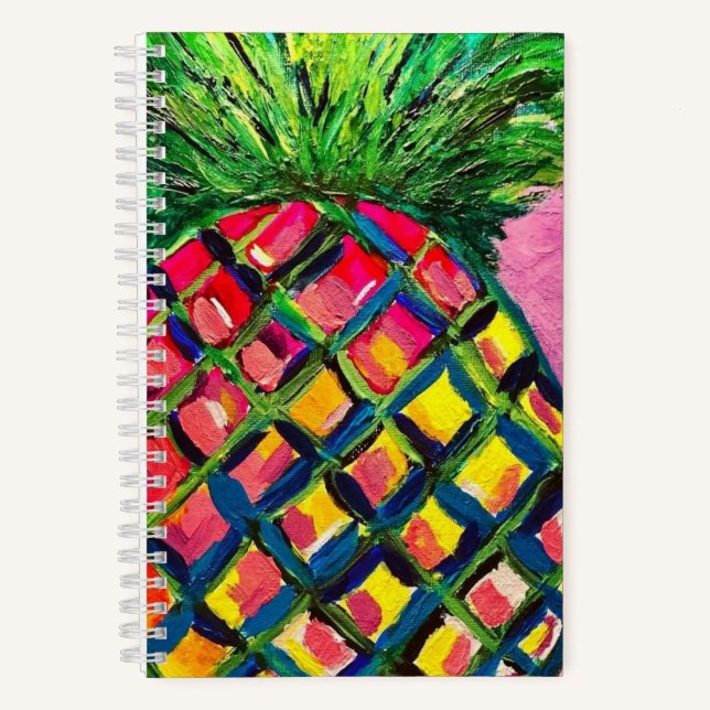 SpiralNotebook für Ananas (Hardcover) Notizbuch (Vorderseite)