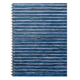 SpiralNotebook, gestrichene Streifen, Blues Notizblock