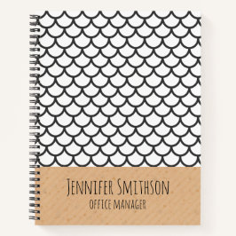 SpiralNotebook im modernen geometrischen Stil Notizbuch