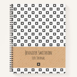 SpiralNotebook im modernen geometrischen Stil Notizbuch