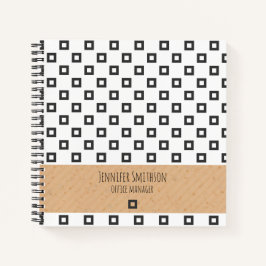 SpiralNotebook im modernen geometrischen Stil Notizbuch