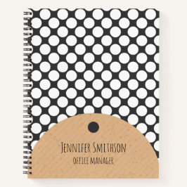 SpiralNotebook im modernen geometrischen Stil Notizbuch