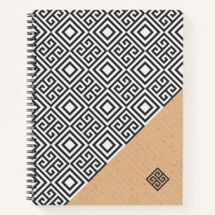 SpiralNotebook im modernen geometrischen Stil Notizbuch