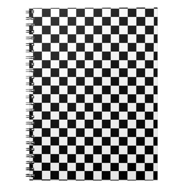 SpiralNotebook im Schachbrettmuster Notizblock (Vorderseite)