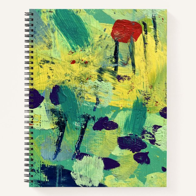 SpiralNotebook in Field & Meadow Design Notizbuch (Vorderseite)