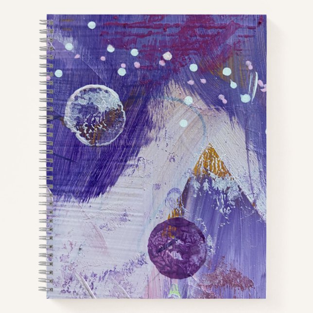 SpiralNotebook in Moon Mountain Design Notizbuch (Vorderseite)