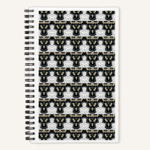 SpiralNotebook in Schwarz und Weiß, 5,5'' x8,5'' i Notizbuch