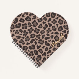 SpiralNotebook mit anpassbarer Leopard-Druck Notizbuch