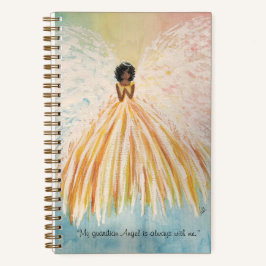 SpiralNotebook mit bemalten Engeln (5.5 x 8.5) Notizbuch