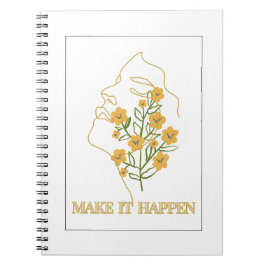 Spiralnotebook mit Inspiration Notizblock