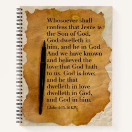 SpiralNotebook mit KJV Bible Verse Notizbuch