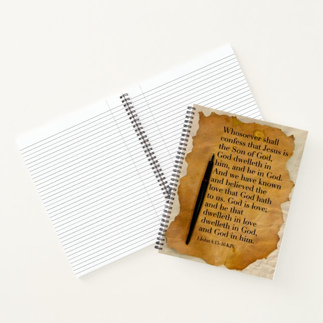 SpiralNotebook mit KJV Bible Verse Notizbuch (Innenseite)