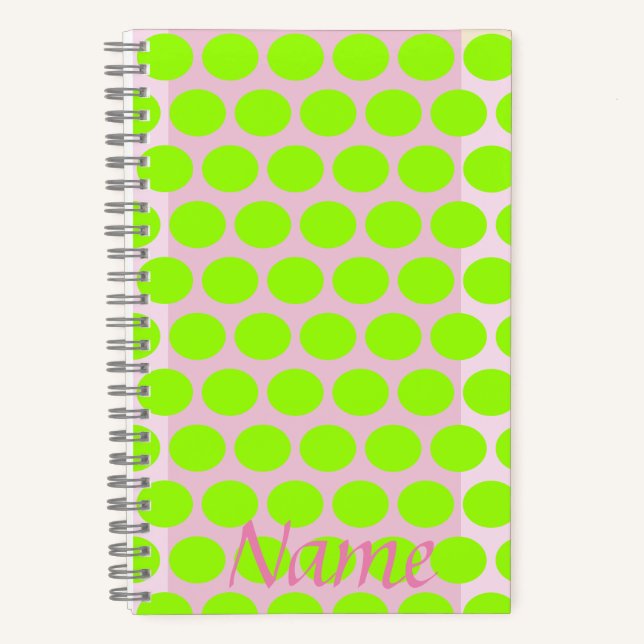 SpiralNotebook, Polka Dots Notizbuch (Vorderseite)