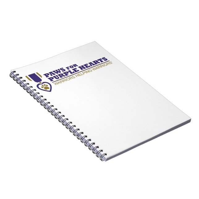 Spiralnotebook - Weiß-Farbe-Logo Notizblock (Rechte Seite)