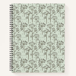 Spiralnotenbuch mit Blumenmuster Notizbuch