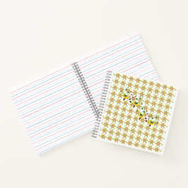 Spiralnotizblock. Alphabet-Briefe schreiben Notizbuch