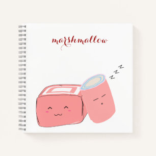 Spiralnotizblock   Niedlich Marshmallow Notizbuch