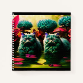 Spiralnotizbuch für Katzenliebhaber Notizbuch