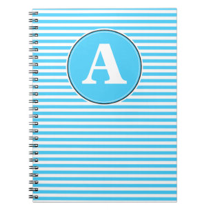Spiralnotizbuch, individuelles Monogramm-Muster Notizblock