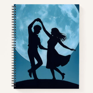 Spiralnotizbuch Mond Thema Notizbuch