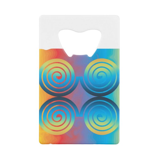 SPIRALPATTER GELDBEUTEL FLASCHENÖFFNER (Vorderseite)