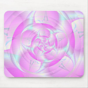 Spiralpinzette in Rosa und Blau Mousepad