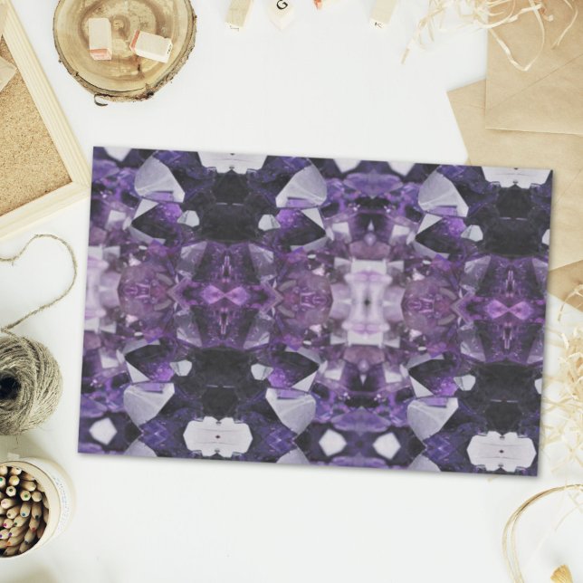 Spiralquarz Heilung ganzheitlich lila Amethyste Seidenpapier (spirit quartz healing holistic purple amethyst tissue paper)