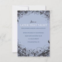 SPIRALS & STARS Party-Karte für Hochzeiten