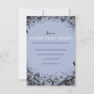 SPIRALS & STARS Party-Karte für Hochzeiten Einladung