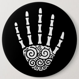 Spiralskeletthand Button