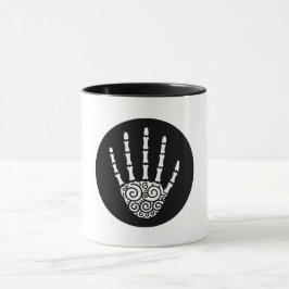 Spiralskeletthand Tasse