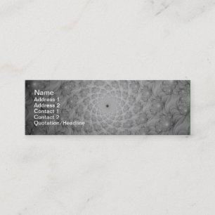 Spiralspirale in monochromen Visitenkarten Mini Visitenkarte
