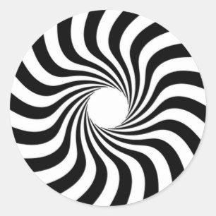 Spiralstäbchen mit Loch Runder Aufkleber