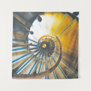 Spiraltreppe des Triumphbogens in Paris Wandteppich