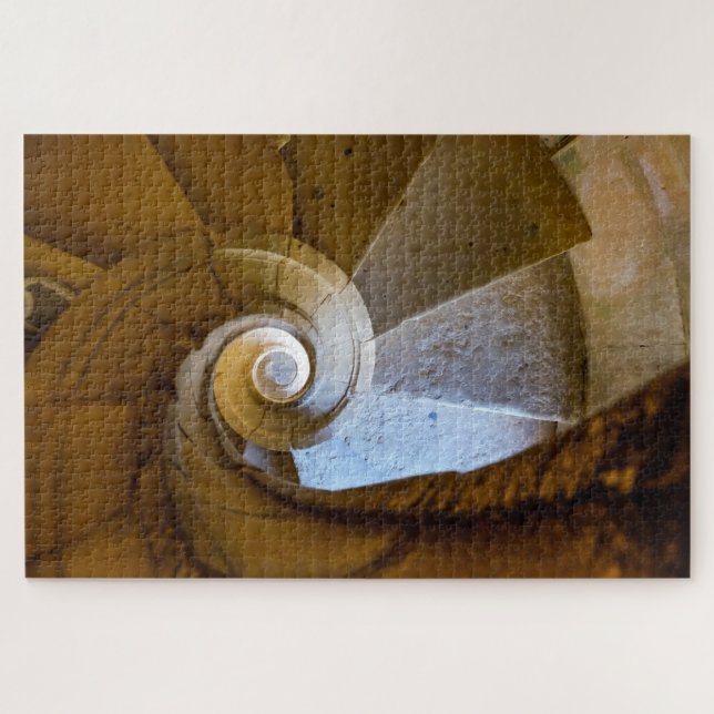 Spiraltreppe hinunter (Horizontal)