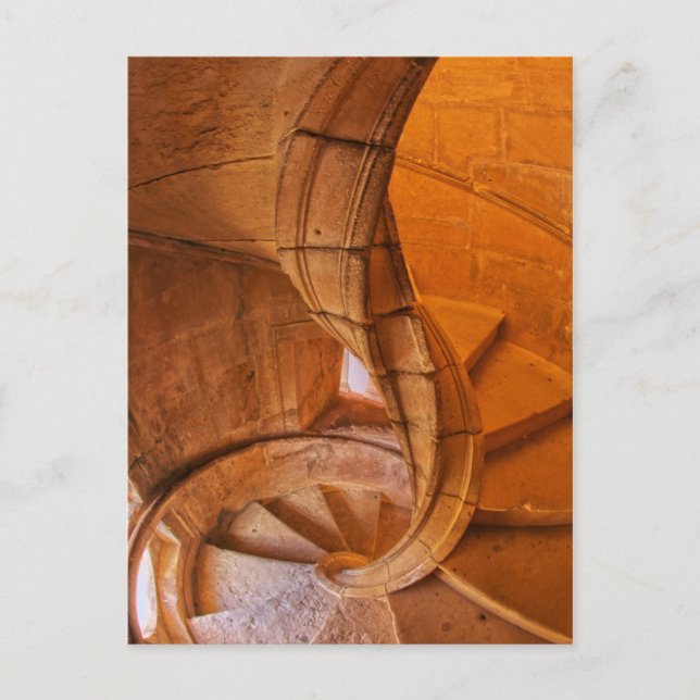 Spiraltreppe mit Verzweigung, Portugal Postkarte (Vorderseite)