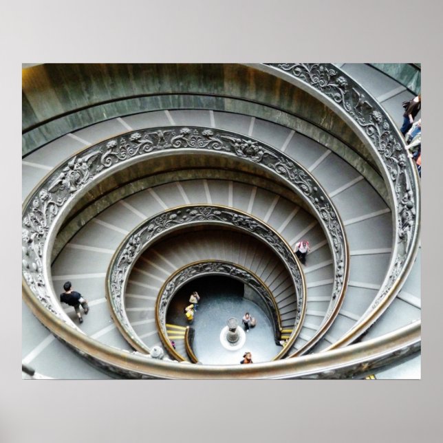 Spiraltreppe, Vatikanmuseum, Poster (Vorne)