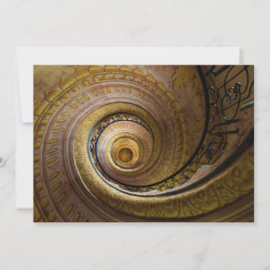 Spiraltreppenmuster Dankeskarte