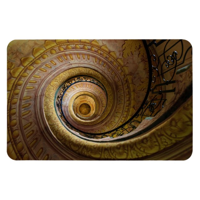 Spiraltreppenmuster Magnet (Horizontal)